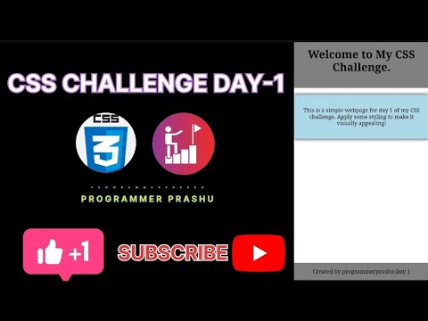CSS DAY-1 Challenge. Improve your Designing skill with us. - YouTube