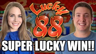 SUPER LUCKY WIN on Lucky 88 Slot Machine!! Love This BONUS! screenshot 2