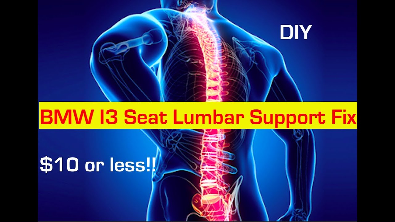 BMW I3 DIY Seat Lumbar Support Fix YouTube