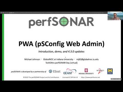 TechEXtra 2020 perfSONAR Day - PWA