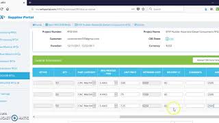 eRFX Supplier User Guide (MFG/FAB Portal) - Submit Quote
