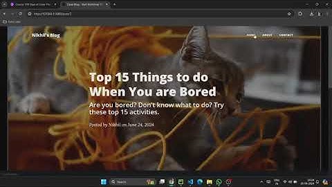 Exciting News! Just Launched My New Blog Website with Jinja, Flask, and Bootstrap! #100DaysOfPython