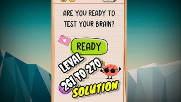 BRAIN TEST LEVEL 261,262,263,264,265,266,267,268,269,270 SOLUTION #gaming #viral #video#braintest
