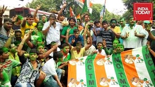 Election Results: TMC Supporters Celebrates In West Bengal