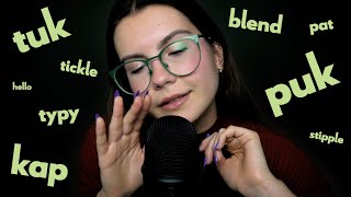ASMR | najbardziej relaksujące słowa wyzwalacze // relaxing trigger words (typy, blend, puk, kap) screenshot 2