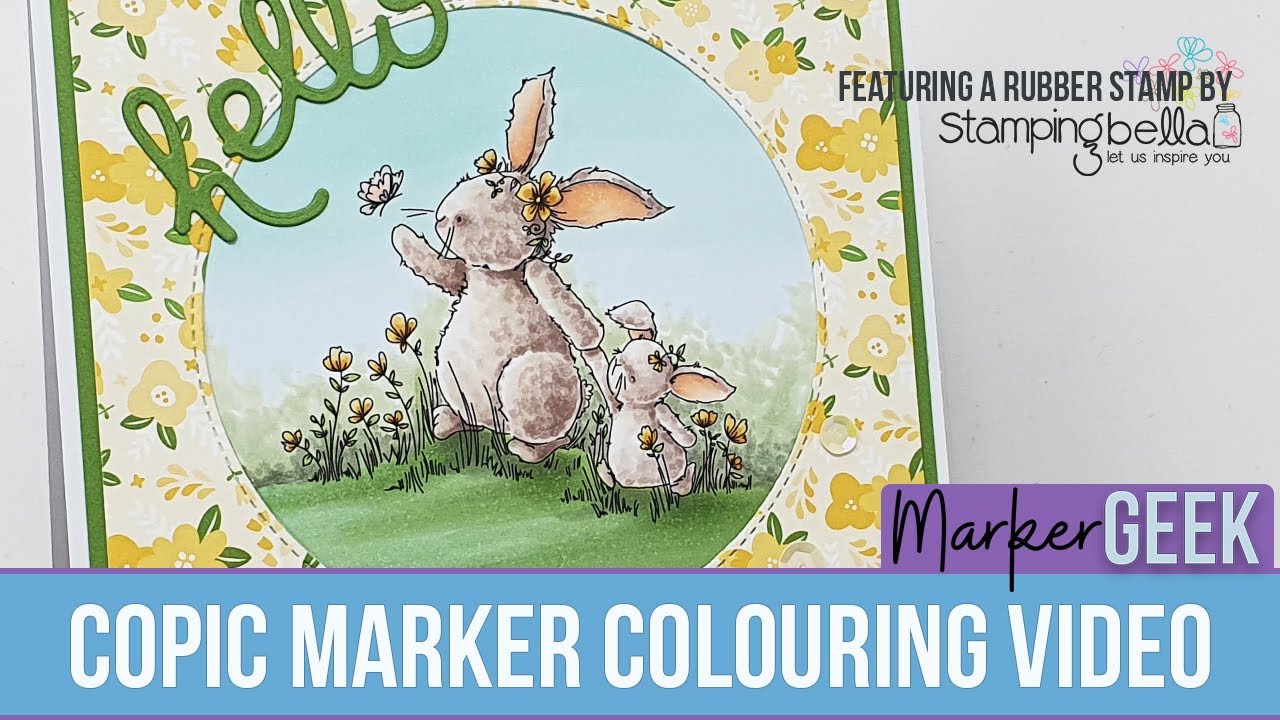 Copic Marker Bunnies - Stamping Bella Bedelia & Betsy Rubber Stamp