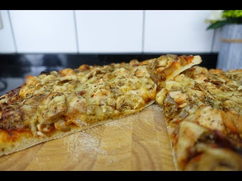 Vidéo: Pizza Aux Champignons Et Poulet