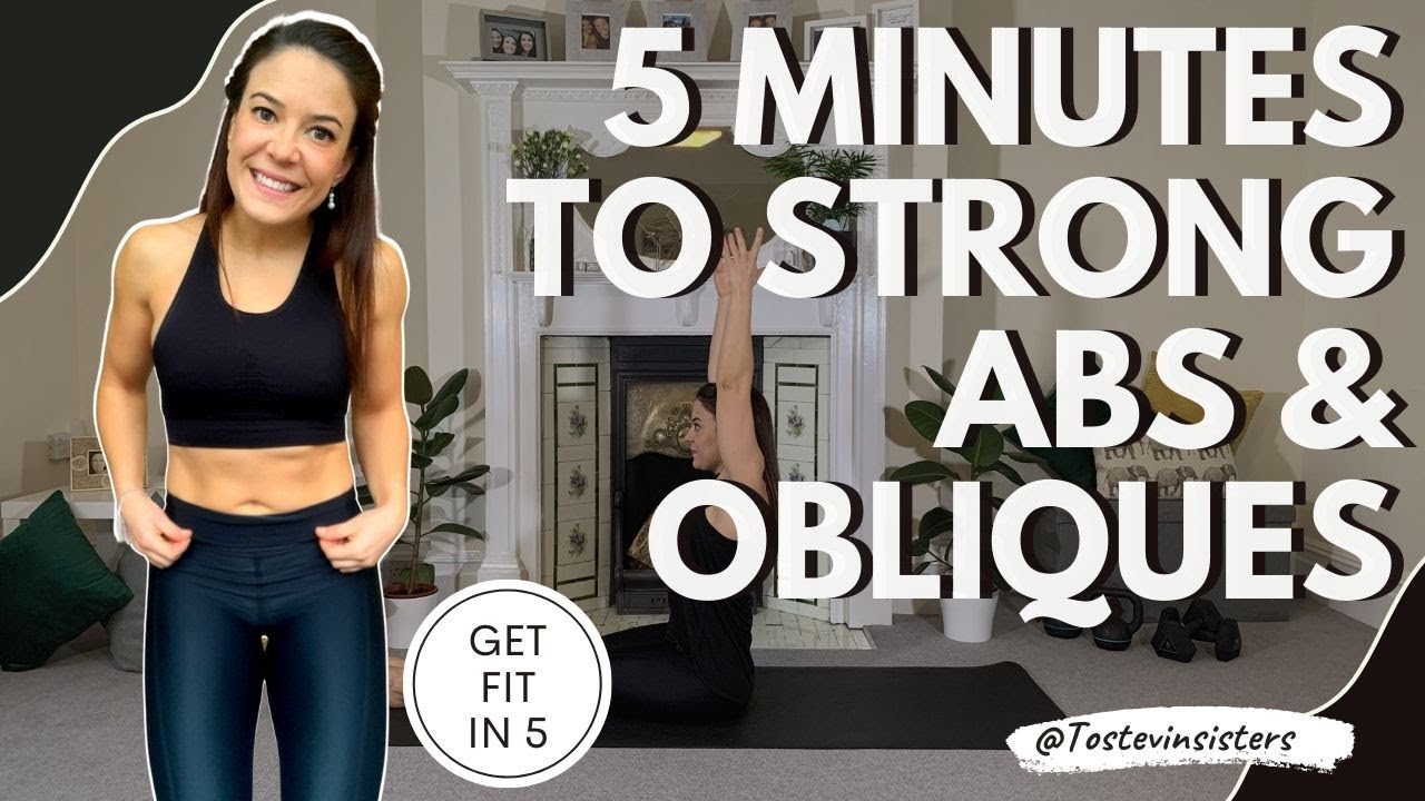 5 MINUTES TO STRONG ABS & OBLIQUES | Get FIT in 5 | Day 10 - 28 Day ...