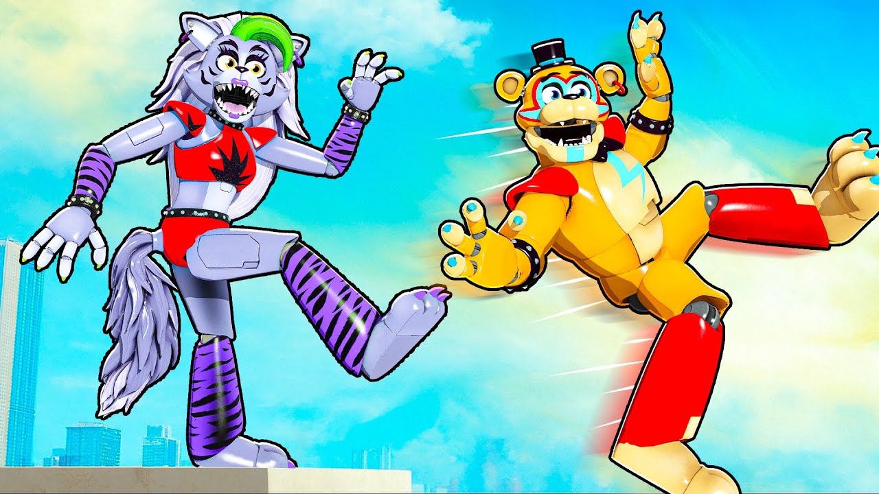 Roxanne Wolf DESTROYS Glamrock Freddy Ragdoll Challenge (GMod)