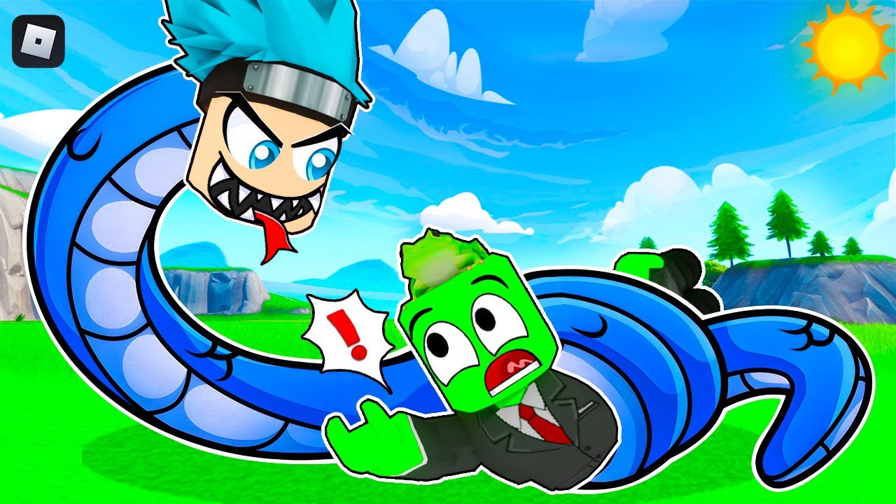 روبلوكس : تحولت الى أكبر افعى في العالم بحجم 99999 🐍🔥 مع @OtakuG
