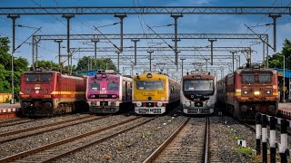 Beautiful Scenario Train : Different Model Indian Electric Multiple Unit &amp; Pinky ICFMedha Emu Local
