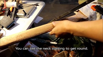 Super Strat Scratch Build Part 6 - Frets and shaping the neck.