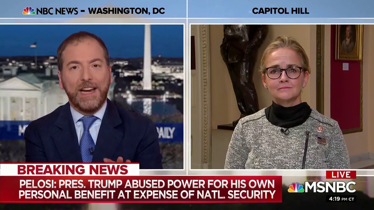 12/5/2019 - Rep. Dean appears on MTP Daily to discuss impeachment