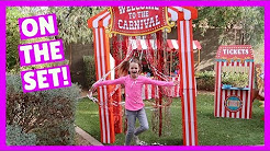 We're Setting Up the Super Cool Carnival in our Backyard