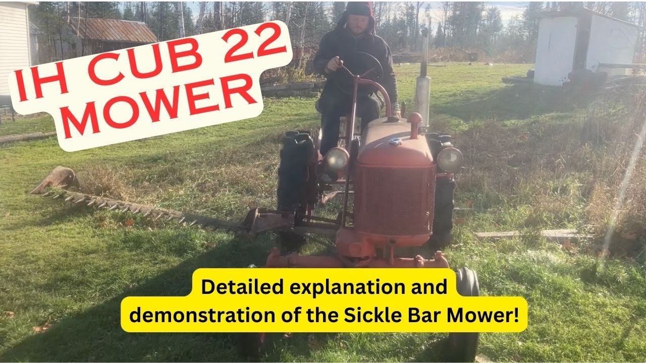 IH Farmall Cub 22 Mower DETAILED Explanation & Demonstrations 