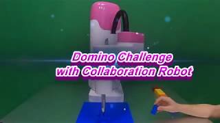Domino challenges with collaborative robots