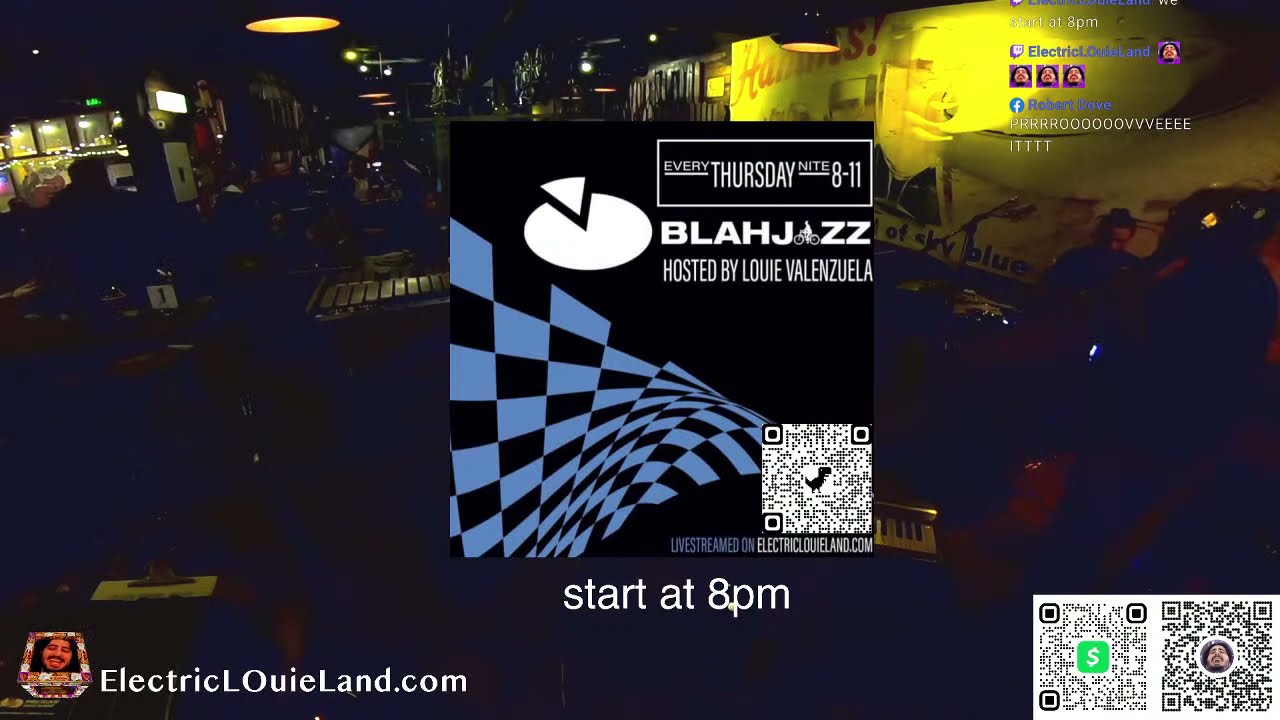 BLAH jazz jam FT. Robert Dove @ElectricLOuieLand 8-1030pm