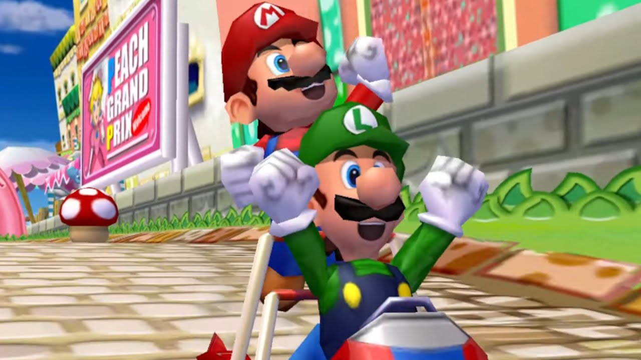 Mario Kart: Double Dash!! - 50cc Mushroom Cup Grand Prix (Mario and Luigi)