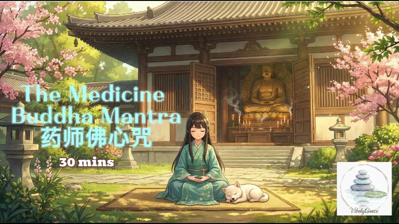 Medicine Buddha Mantra | 药师佛心咒 | Purify Negative Karma | Healing Music | Study Music