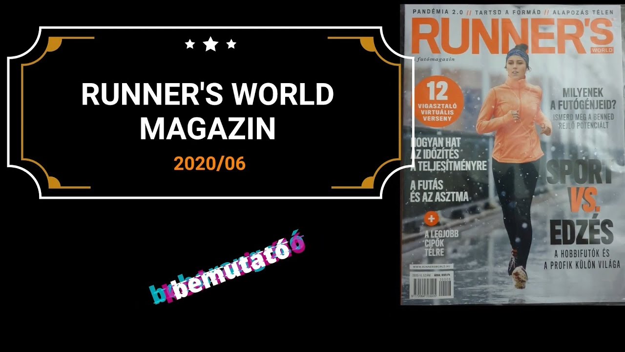 Runner's World 2020/06 ajánló futóknak runnersworld, futóújság
