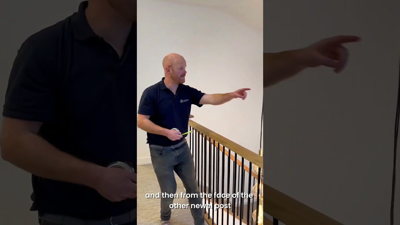 StairFurb Measuring Guide: Handrail Length For a Landing