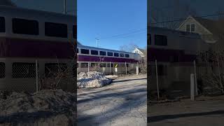 Needham line train on its way to Boston