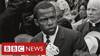Tributes to civil rights leader John Lewis who marched with Martin Luther King - BBC News