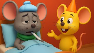 Today is Tuesday, the mouse has a fever. Funny Cartoon Song