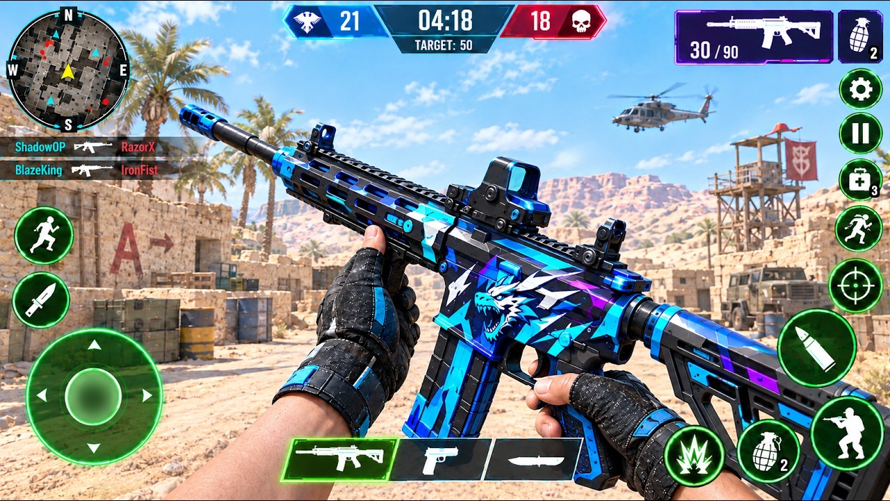 Commandis Gameplay Commando Action Gun Strike Ops - FPS SHooting Game -Android Gameplay ...