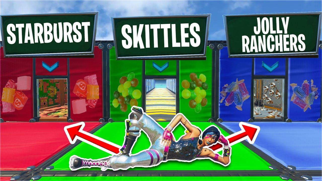 Every level is based on a CANDY in this Deathrun... (Fortnite Creative