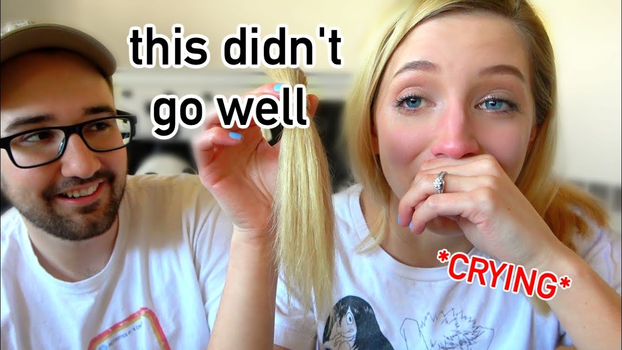 FIANCÉ CUTS MY HAIR & BANGS (I cried...)