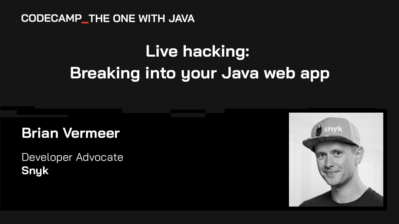 Live hacking: Breaking into your Java web app, with Brian Vermeer