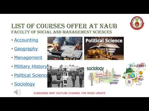 NIGERIAN ARMY UNIVERSITY NAUB LIST OF COURSES OFFER