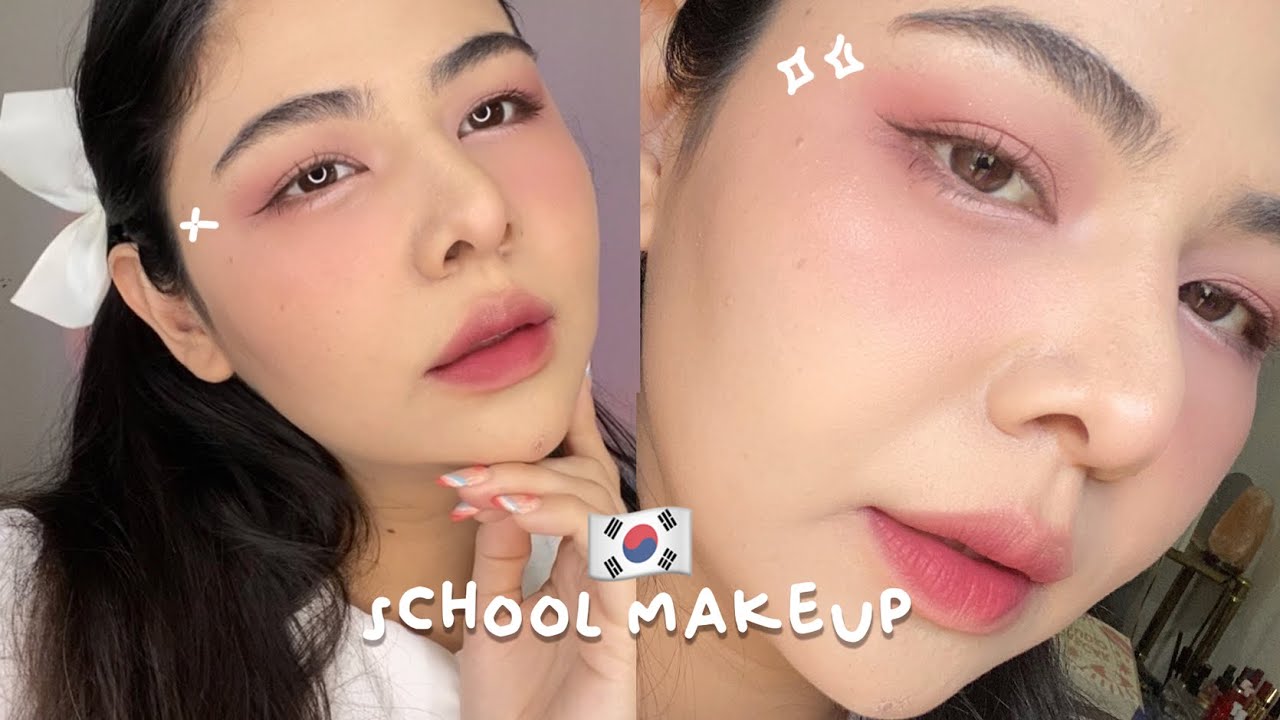 🇰🇷 MAQUILLAJE COREANO para CLASES (¡facil!) para latinas ✅🏫 korean student makeup