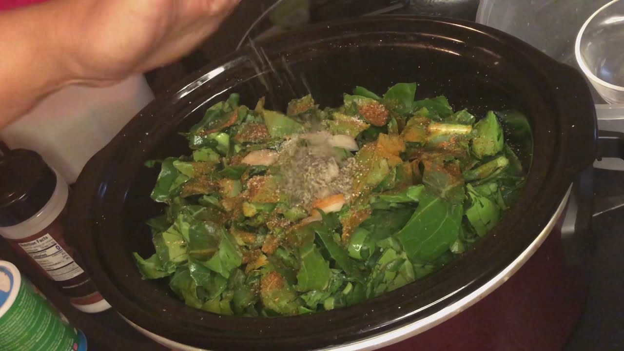Crockpot Greens with Hamhocks YouTube