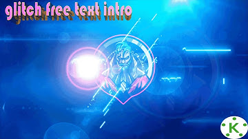 Glitch Free Text Intro | How To Make Glitch Intro Effect In Kinemaster With Android Phone
