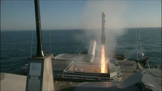 Seahawk Helicopters and LC Ship Fire AGM114 Hellfire Missiles