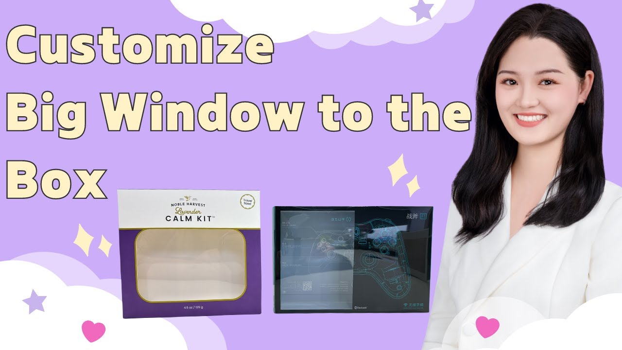 Customize Big Window to the Box | www.rinpac.com | One-Stop Packaging Solution