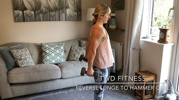 Reverse Lunge to Hammer Curl