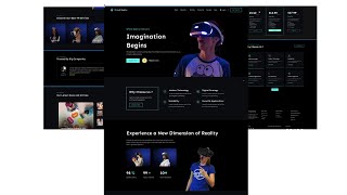 Building a Virtual Reality Landing Page with HTML, CSS, and JavaScript | Part-01(HTML)