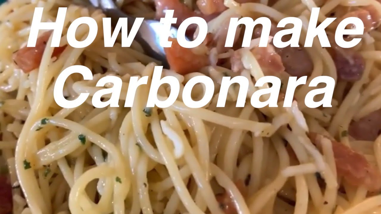 How to make Carbonara 