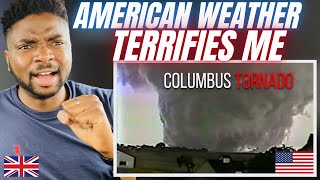 COLUMBUS - THE BEST TORNADO FOOTAGE EVER SHOT! - Brit Reacts
