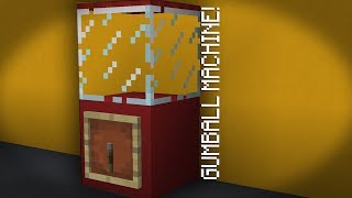 Minecraft ☞ How to make a Working Gumball Machine!