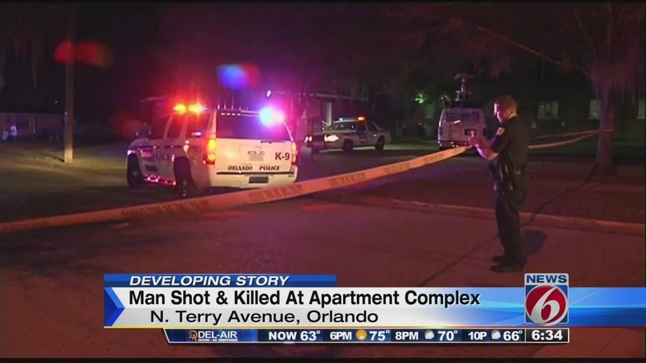 Man shot dead at Orlando apartment complex - YouTube