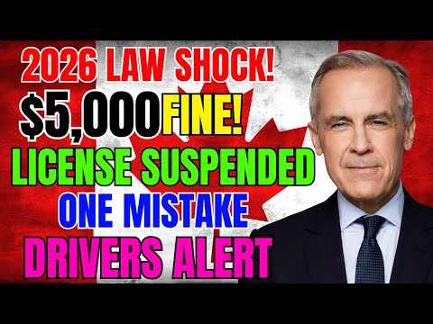 Canada 2026 Driving Laws One Mistake Could Cost 5 000 Your License Instantly 