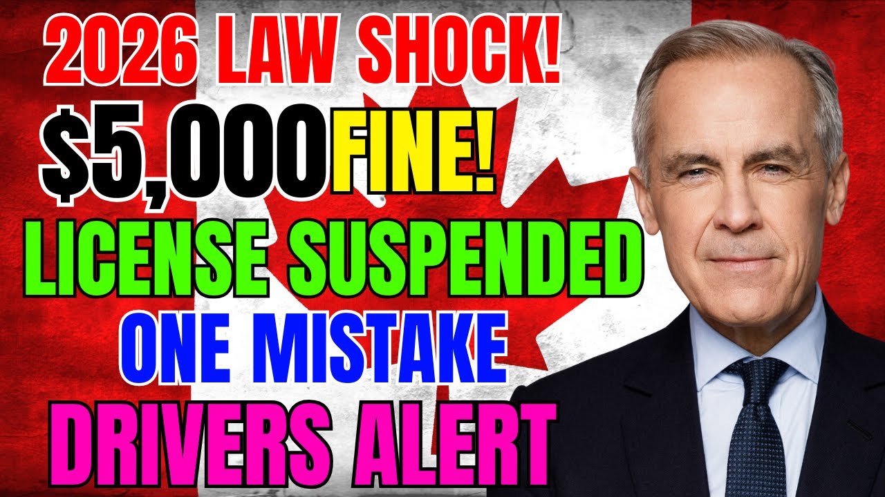 🚨 Canada 2026 Driving Laws: One Mistake Could Cost $5,000 & Your License Instantly!