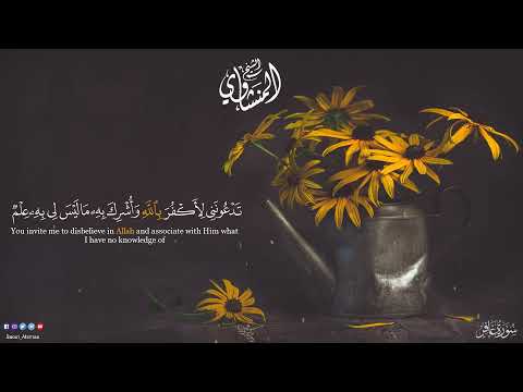 الشيخ المنشاوي و ي ا ق و م م ا ل ي أ د ع وك م إ ل ى الن ج اة و ت د ع ون ن ي إ ل ى الن ار