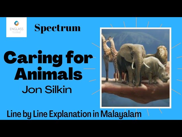 Caring For Animals || Jon Silkin || Spectrum || BA/BSC Common Course ||  Calicut University - YouTube