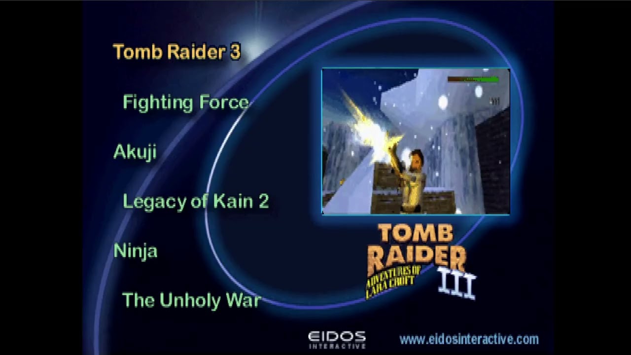 Eidos Demo CD Volume 3 - Sony PlayStation - Intro & Title Screen