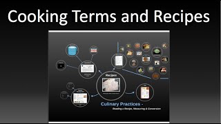 Cooking Terms- Reading a Recipe